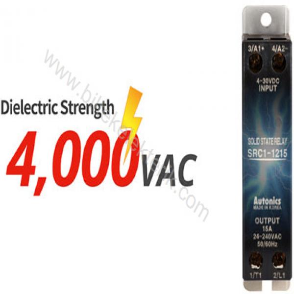 Autonics SRC1-1215 4-30VDC Giriş-24-240VAC Çıkış 15A Tek Fazlı Solid State Relay ( İnce Yapılı Soğutucusuz ) Monofaze - SSR