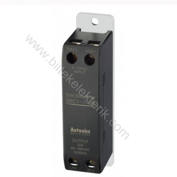 Autonics SRC1-1420 4-30VDC Giriş-48-480VAC Çıkış 20A Tek Fazlı Solid State Relay ( İnce Yapılı Soğutucusuz ) Monofaze - SSR