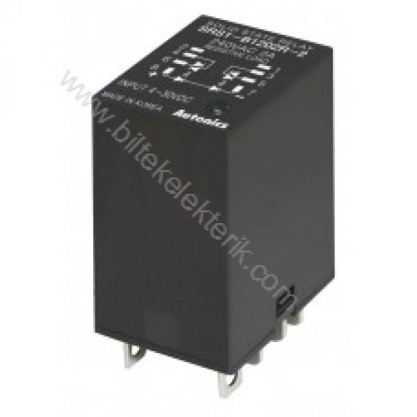 Autonics SRS1-B1202R-2 4-30VDC Giriş-90-240VAC Çıkış 2A Tek Fazlı Solid State Relay (Soketli) - SSR
